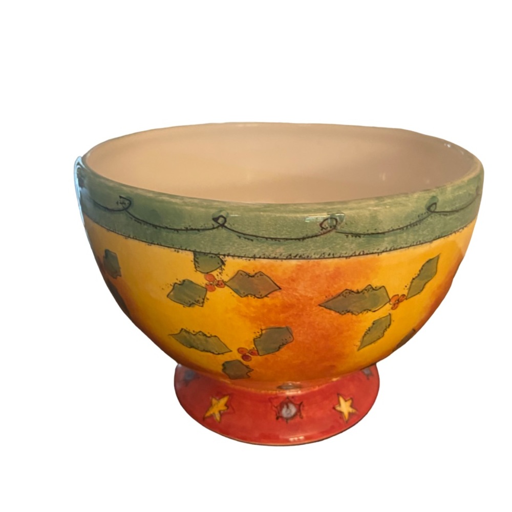 The Sweet Shoppe Christmas Footed Candy Mixing Bowl by Sue Zipkin - Picture 10 of 10
